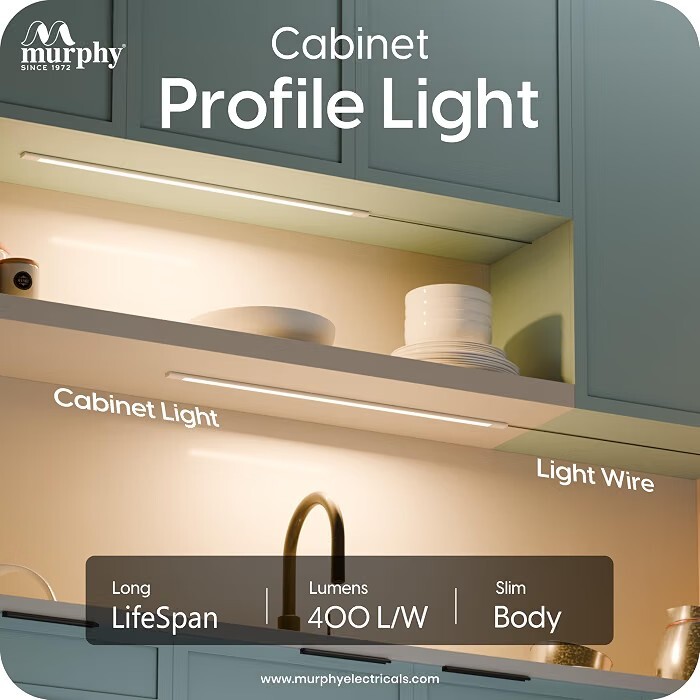 Murphy 1 Feet GU24 Led Under Cabinet Lighting, 4W Pack Of 1