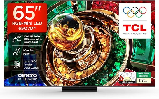 TCL 164 cm (65 inches) 4K UHD RGB-MiniLED Google TV | 144Hz Refresh Rate |