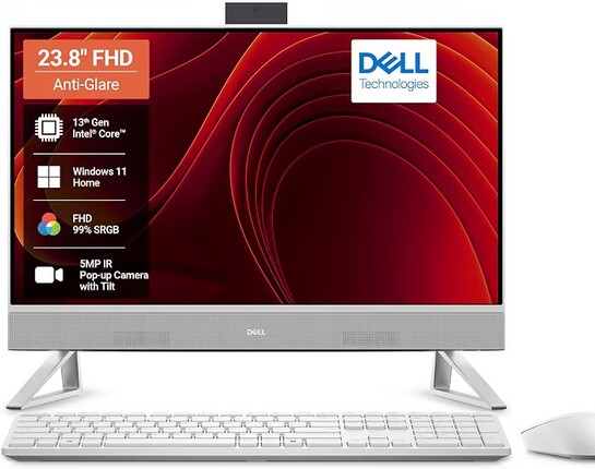Dell 24 AIO, 13th i5-1334U, 8GB RAM DDR5 512GB SSD,Intel Graphics, 23.8" FHD AG,IPS, 99% SRGB