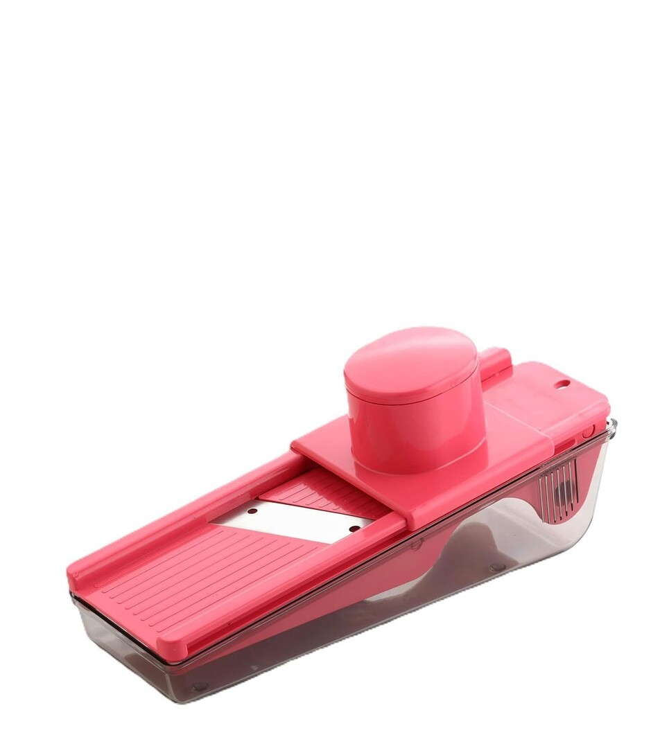 DDecora Dry Fruit and Vegetable Slicer with Stainless Steel Blade (Red)