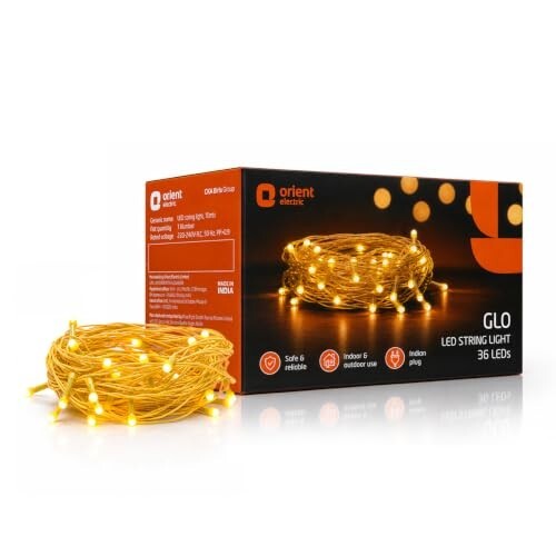 Orient Glo LED 10 m 36 LEDs String Light for Home Decoration | Warm White, Pack of 1