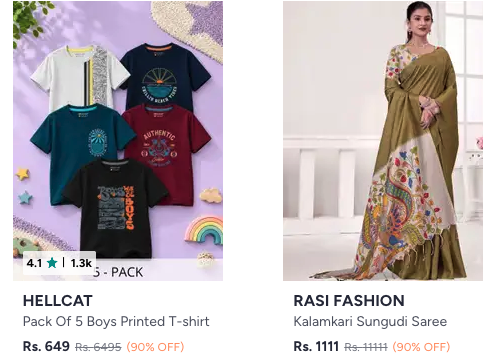 Fashion wear up to 90 % off +Extra up to 40 % off