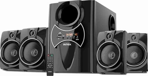 Intex 2650 Pro Auxiliary, Bluetooth Deep Bass Home Theater with Subwoofer 4.1 Channel with 70W Premium Signature Sound, 