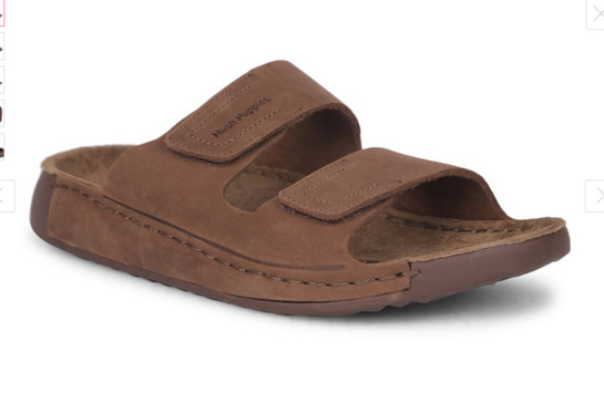 hush puppies men leather comfort sandals