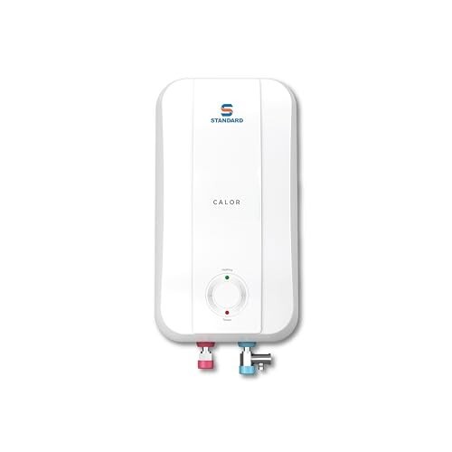 Standard by Havells Calor 5 Litre Instant Water Geyser 3000 Watts | Stainless Steel Tank | Rust Proof Body | Automatic Cut Off | 5 Year Inner Tank Warranty, 2 Year Comprehensive Warranty (White)
