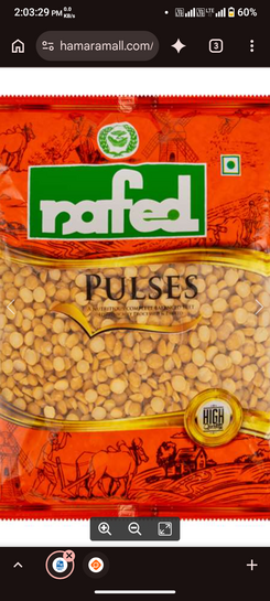 NAFED Gram Dal Washed Pulses – 500 g @32.63
