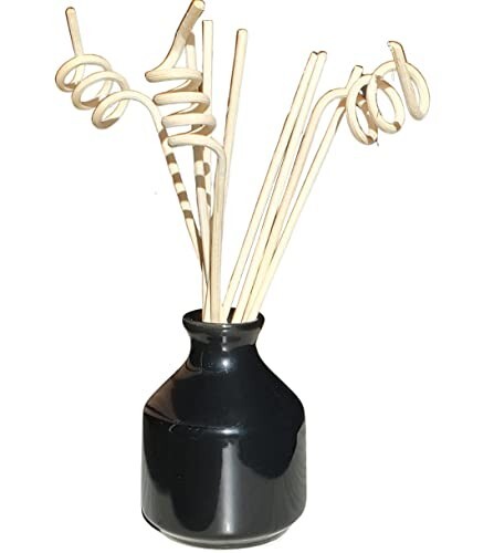 Pure Source India Ceramic Decorative Flower Vase for Living Room (Black)