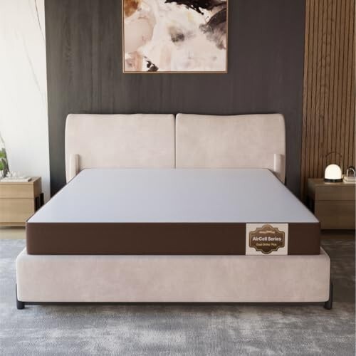SleepyHug Aircell Dual Ortho Comfort Plus 5 Inch Mattress | Brown | (LxW- 72x36 Inches) [Icici Card]