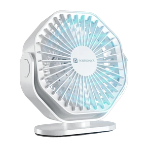 Portronics Chill On Mini Type-C Fan with 360° Rotation & Hanging Loop, 5000 RPM POR-3100 USB Fan (White)