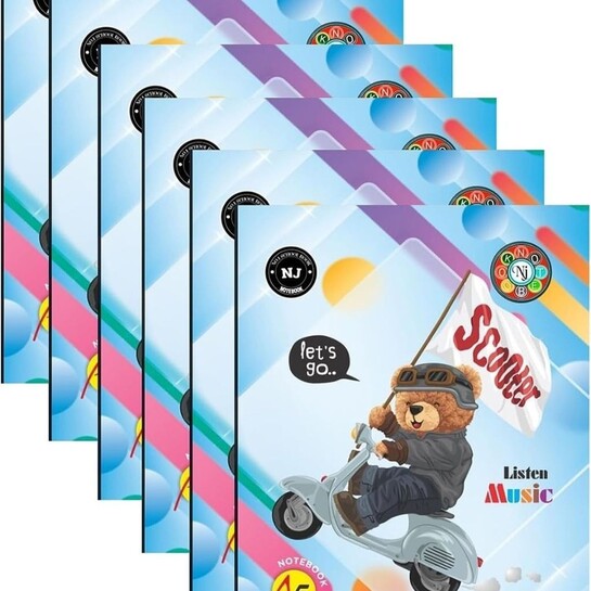 Nj notebook school college for books pack 6 