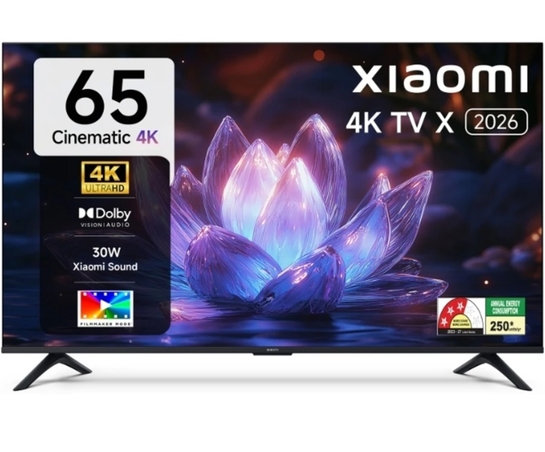 Xiaomi  X Series 165.1 cm (65 inch) Ultra HD (4K) LED Smart Google TV 2026 Edition with Dolby Vision, HDR 10, 34W Dolby Audio, Xiaomi Sound, Film-maker mode, 120 Hz Game Booster, Mi TV on Flipkart