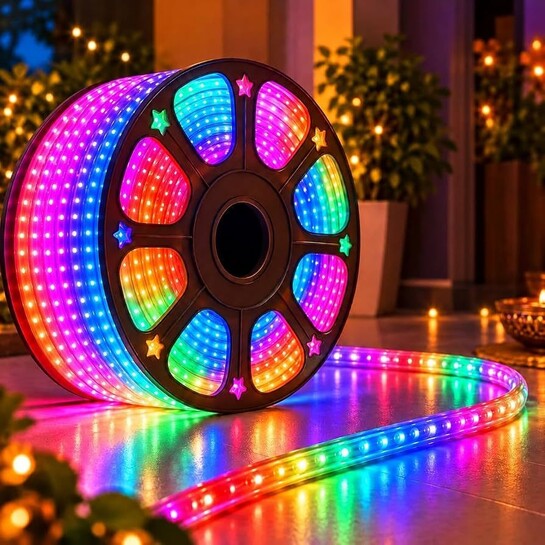 Desidiya 40 Metre Multicolour LED Rope Light for Diwali Decoration