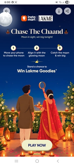 Instamart: Spot moon and win Lakme discount coupon 