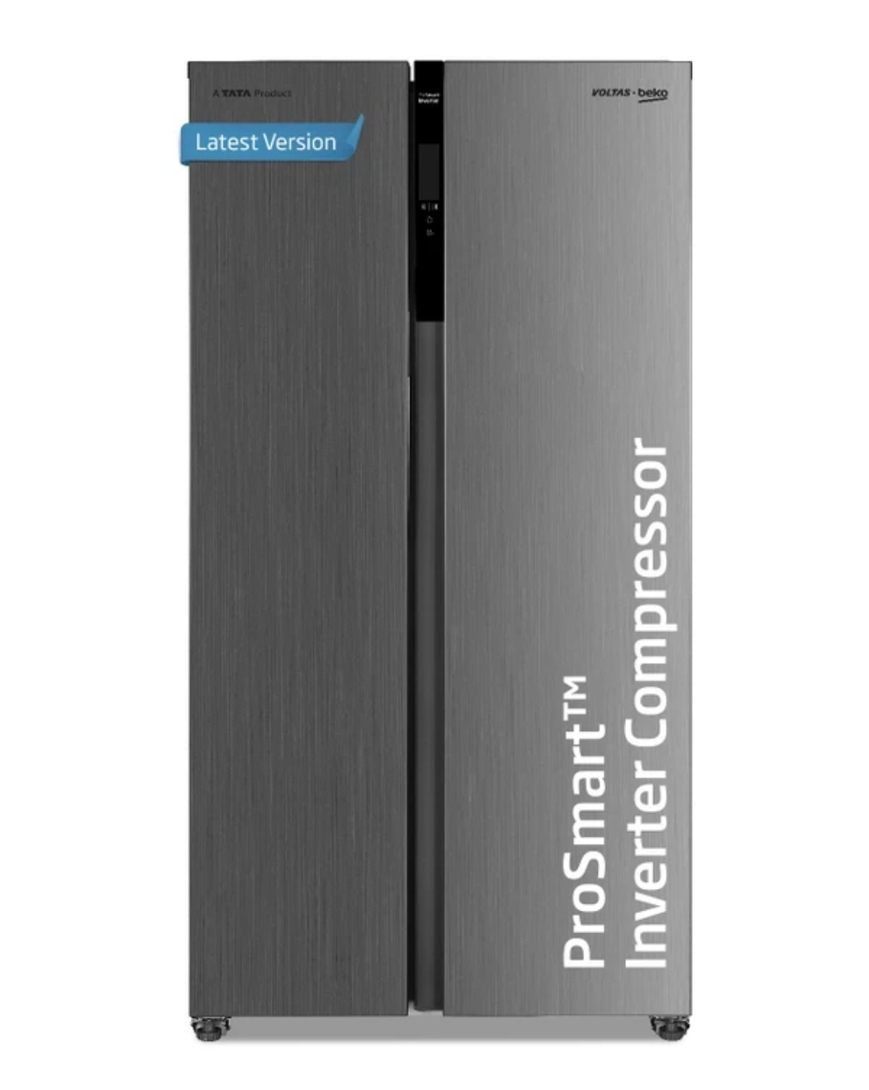 Voltas Beko  472 L Frost Free Side by Side Refrigerator (INOX, RSB495/FPV300RXID)