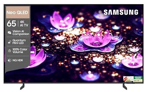 Samsung 65 inch (163cm) Neo QLED 4K Vision AI 2026 Smart TV | NQ4 AI Processor | 4K Upscaling | Quantum Mini LED | NQ HDR
