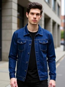 Jeancherry Men Denim Jacket