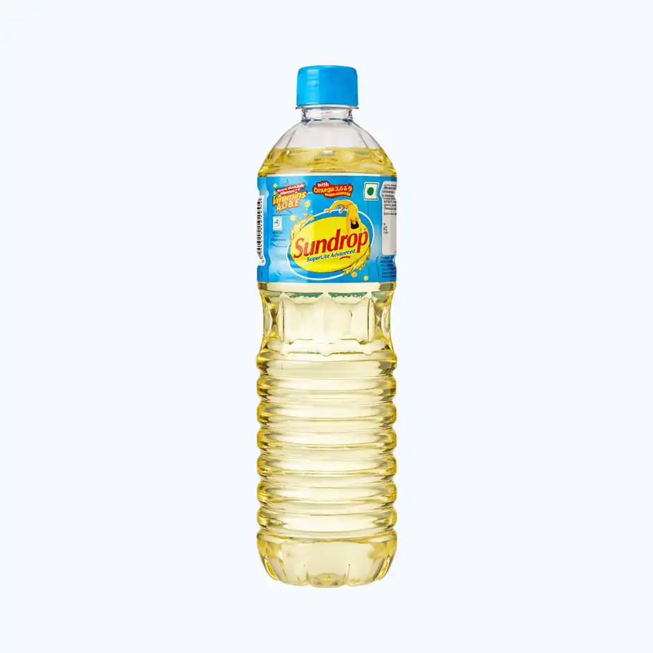 SUNDROP SUPER LITE ADVANCED SUNFLOWER OIL WITH VIT A D AND E COOKING OIL POUCH (1 L) 