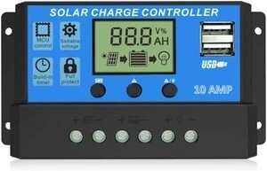 SILONIX SMARTBUY 10A 12V/24V ABS Panel Charger Battery Regulator ...more