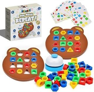 Kidology Geometric Shape and Color Matching Puzzle Board Game from 279