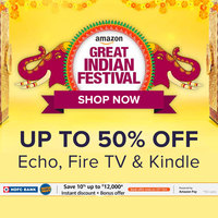 Save upto 50% on Echo, Fire TV, and Kindle on Amazon Great Indian Festival Sale