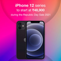 iPhone 12 series to start at Rs 48,900 during the Republic Day Sale 2021.