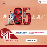 Tata Cliq The Big Deal Sale 2021 Bank Offers, Best Deals, and more