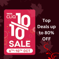 Tata Cliq 10/10 Sale 2022 is live! See best deals for men & women up to 80% OFF!