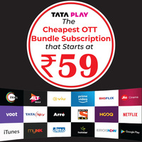 The Cheapest OTT Bundle Subscription Plan that Starts at Rs.59! 