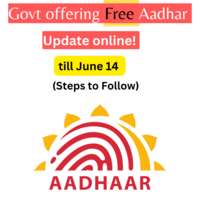 Govt offering Free Aadhar Update online till June 14: Steps to Follow