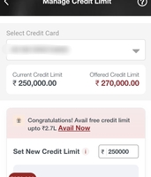 ICICI Credit Cards are getting limit enhancement