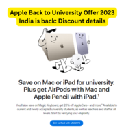 Apple Back to University Offer 2023 India is back: Discount details