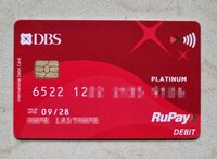 DBS Bank launch RuPay Platinum Debit card