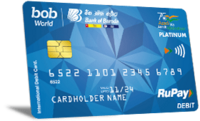 Virtual Rupay platinum DC up for BOB lite savings account 