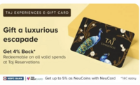 Neu App - Buy Amazon gv 5% Cashback using SBI Cashback Credit Card