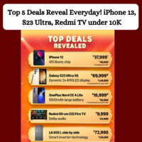 Top 5 Amazon Great Indian Sale Deals Everyday: iPhone 13, Redmi TV under 10K!