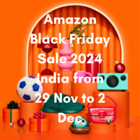 Amazon Black Friday Sale 2024 India from 29 Nov to 2 Dec