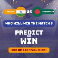 DCL : India vs Bangladesh Predict & Win Amazon Voucher!!