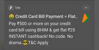 Bhim upi credit card payment 