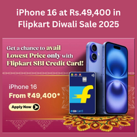 Buy iPhone 16 at Rs.49,400 in Flipkart Diwali Sale 2025, Worth?