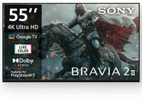 SONY BRAVIA 2 II 138.8 cm (55 inch) Ultra HD (4K) LED Smart Google TV 2024 Edition (K-55S25EM2)