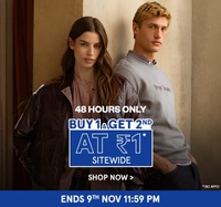 Pepe Jeans Sale : Buy 1 & Get 2nd at Rs 1