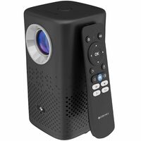 ​Zebronics Android Portable Smart Projector, 1080p Support, 3600 Lumens, 150" Screen, OTT Apps (Netflix, Prime), Miracast, WiFi, BT, HDMI, Built-in Battery, 2hr Playtime (Pixaplay 74B) (Grey)