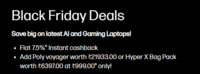 HP - Black Friday Sale - Up To 7.5% Cashback 