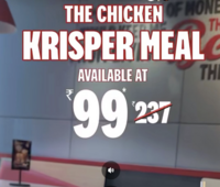 KFC Meal at Rs.99 only