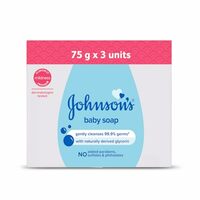 MOQ- 4 Johnson & Johnson Baby Soap 75g (Pack of 3)