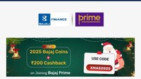 Bajaj Finserv - Get 2025 coins + 200 Cashback on Bajaj Prime Membership - Use Code - XMAS2025