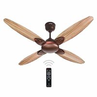 ACTIVA Premium Series Lotus 1200MM Ceiling Fan | 4 Blade | 380 RPM BLDC 28W Motor | BEE 5 Star Rated | Energy Saving | Wooden Finish | Reversible Mode & Timer | 5 Years Warranty (Rose Wood)