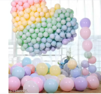 PARTY GLITERS Pastel Balloon Set of 100pcs Multicolor best quality balloons for party decoration unique colors shades