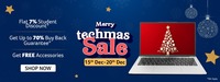 Acer Merry Techmas Sale - Upto 70% Back + Flat 7% Student Discount + Free Accessories