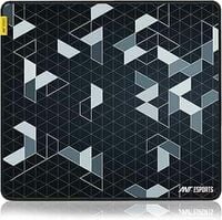 Ant Esports Prism Mouse Pad with Anti-fray Stitching, Waterproof Surface & Non-Slip Rubber Base with Stitched Edges Gaming Mouse Mat – Black